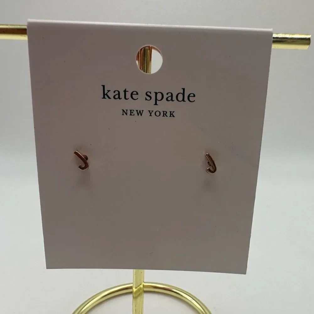 Kate Spade Mini Initial J Studs - Rose Gold